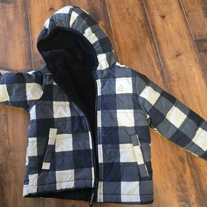Plaid Kids Jacket with Hood